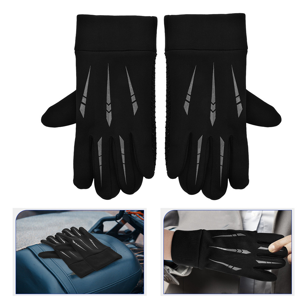 Touch Screen Gloves - 2Pairs Full Finger Motorcycle Gloves Windproof