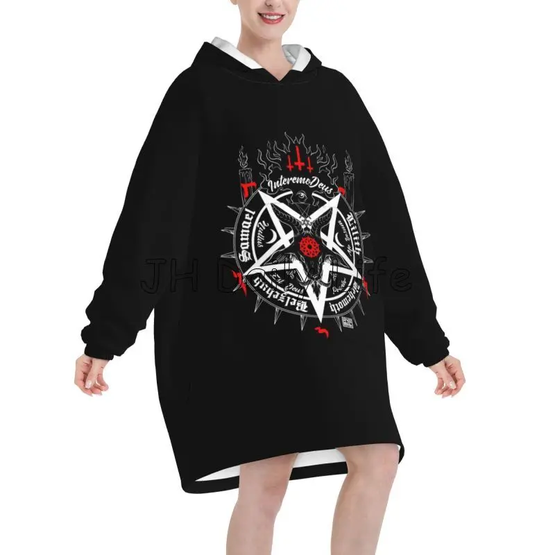 Black Satan Skull Dead Head My - Sherpa Hoodie Fleece 리뷰 및 가격