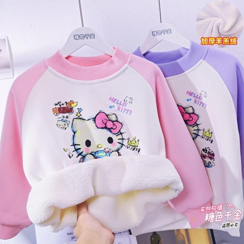 Sanrio Hello Kitty Girls Fleec - Sherpa Hoodie Fleece 리뷰 및 가격