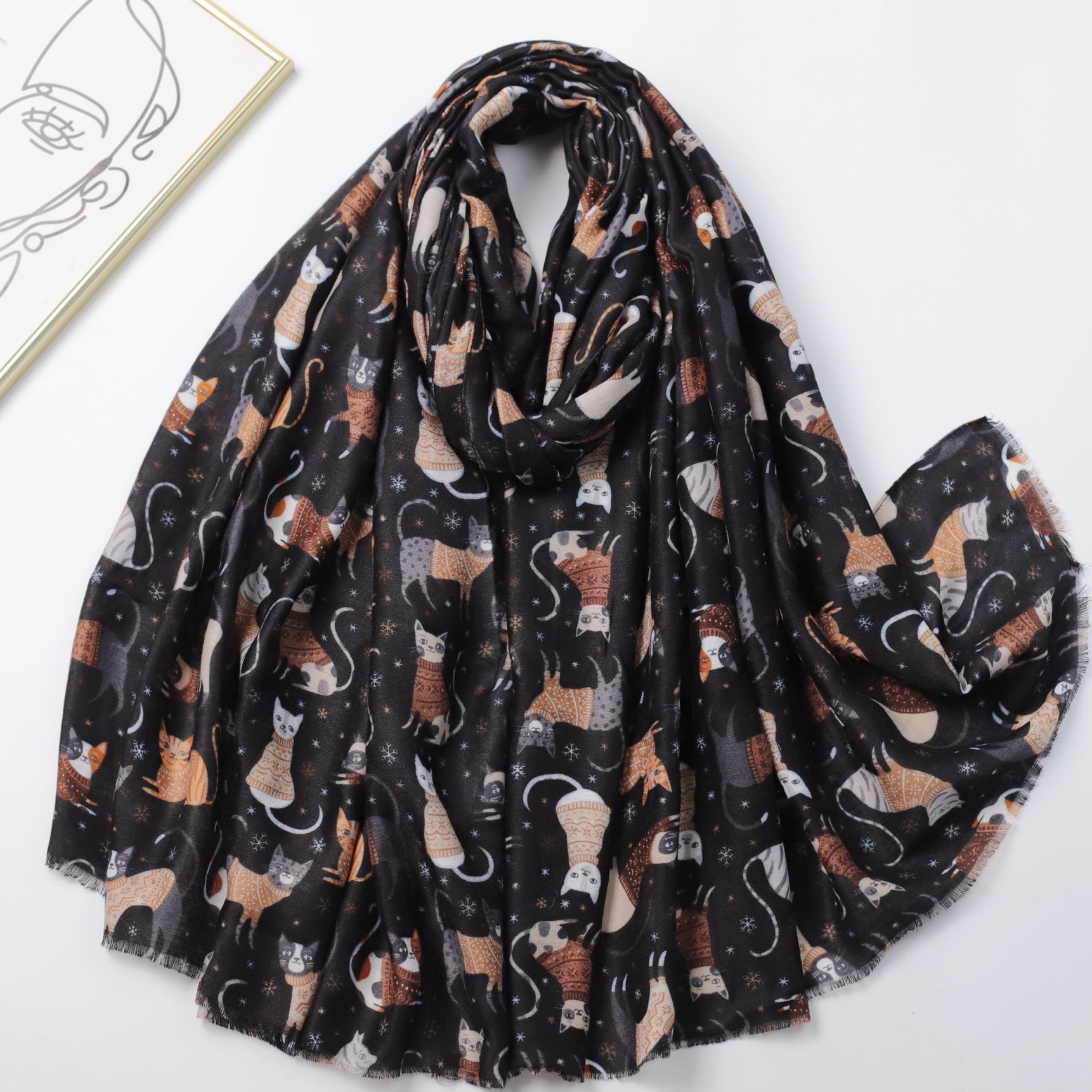 Women's Lovely Cartoon Playful - Shawl Wrap Winter 리뷰 및 가격