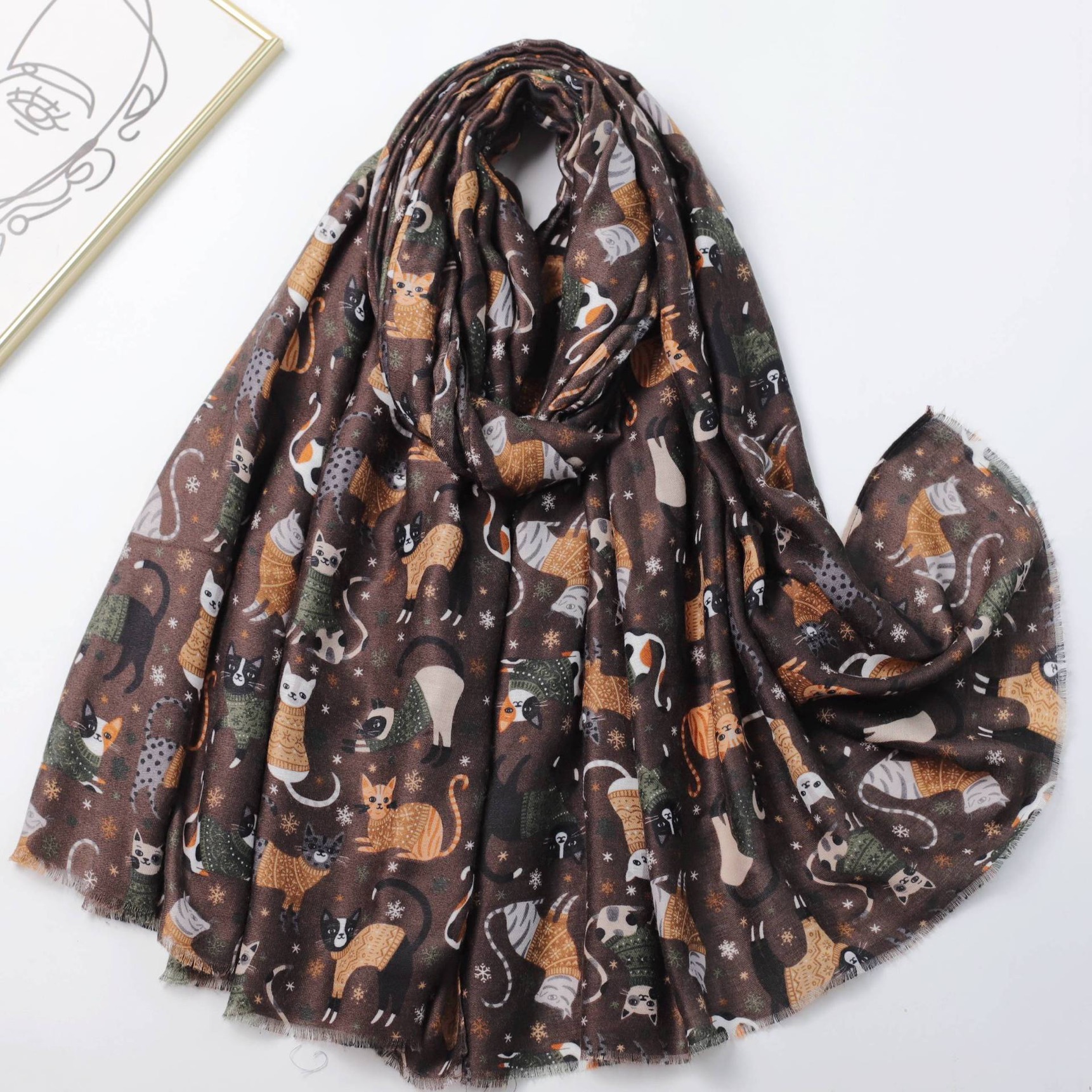 Women's Lovely Cartoon Playful - Shawl Wrap Winter 리뷰 및 가격