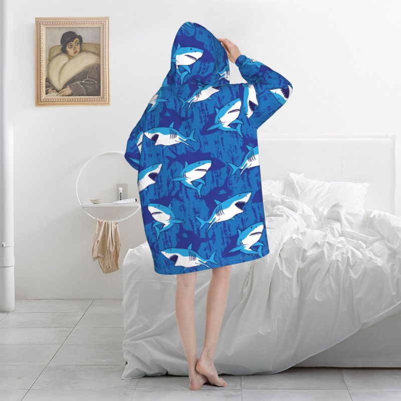 Wearable Blanket Hoodie Cartoo - Sherpa Hoodie Fleece 리뷰 및 가격