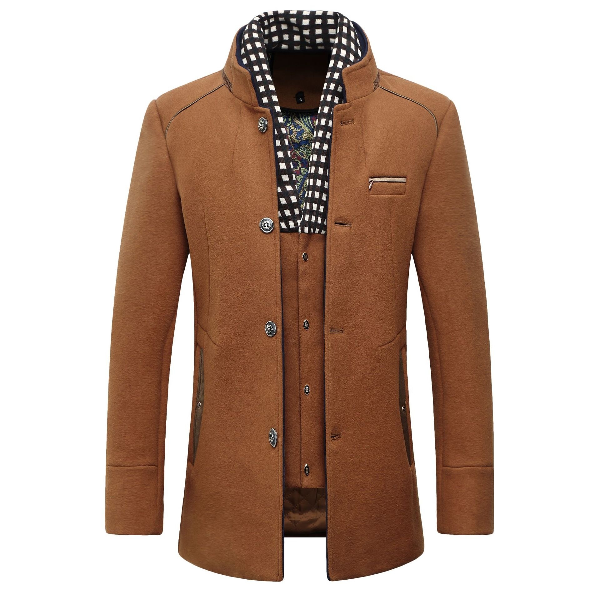 Fashion Men's Wool jacket Clas - Wool Coat Peacoat 리뷰 및 가격