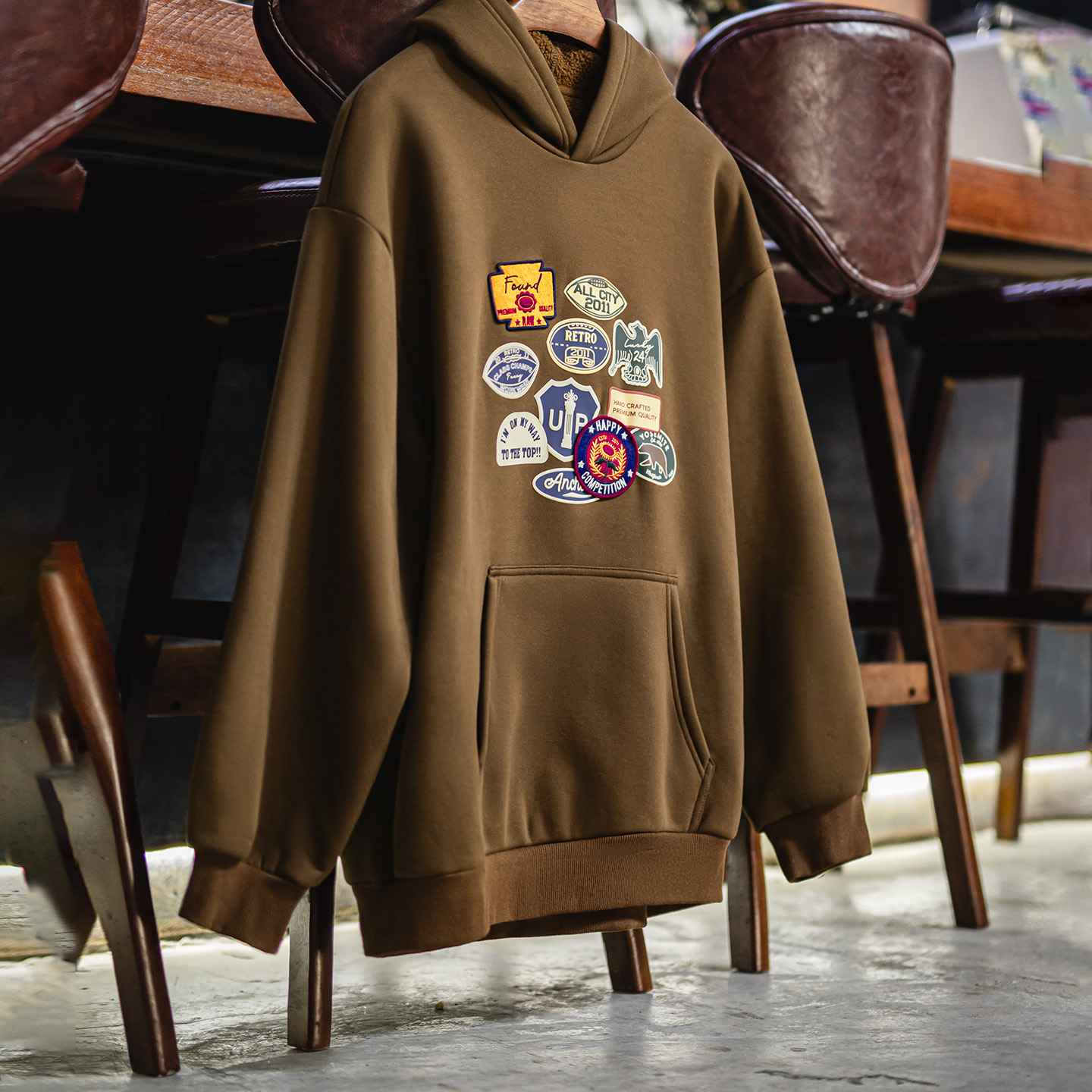 Maden Vintage Men's Embroidere - Sherpa Hoodie Fleece 리뷰 및 가격
