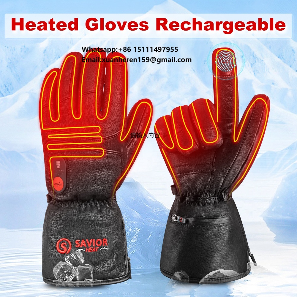 Heated Leather Gloves Men Wome - Touch Screen Gloves 리뷰 및 가격