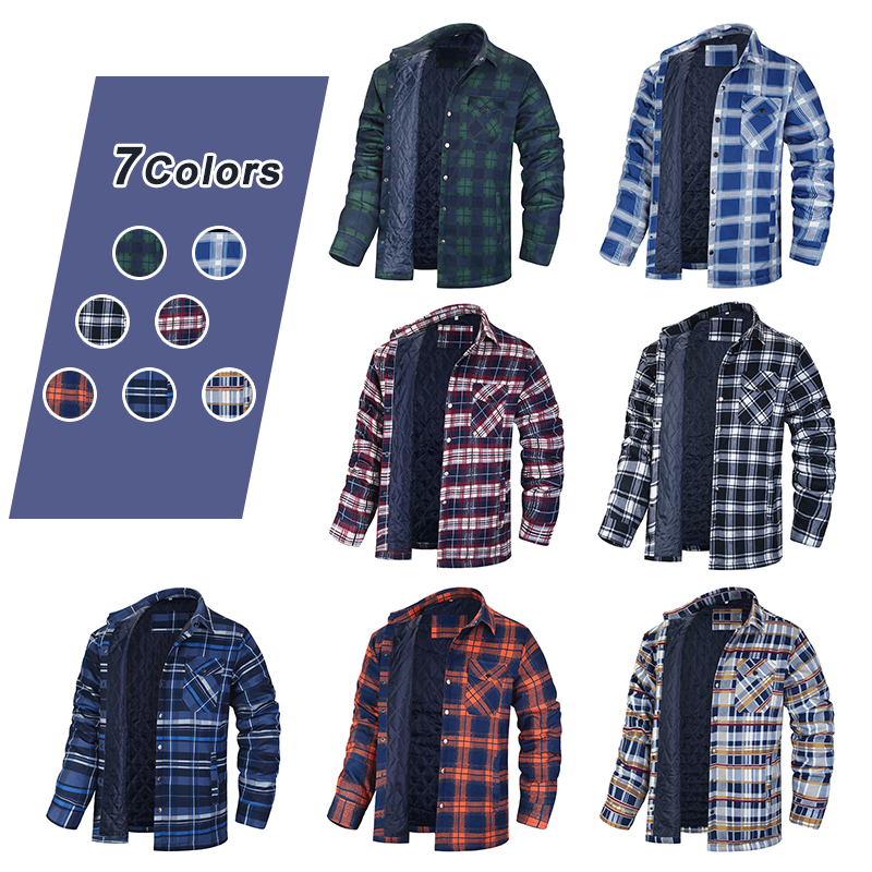 Winter Plaid Shirts For Mens T - Flannel Shirt Lined 리뷰 및 가격