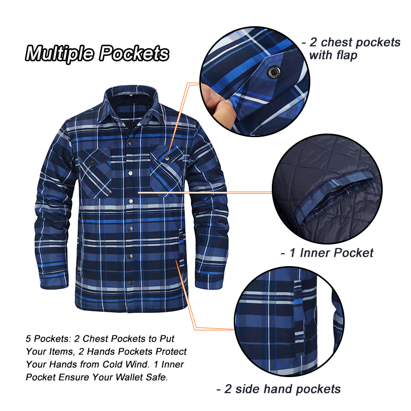 Winter Plaid Shirts For Mens T - Flannel Shirt Lined 리뷰 및 가격
