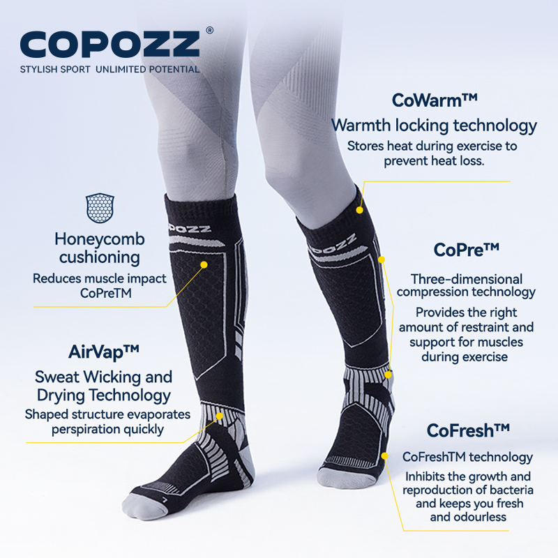 COPOZZ New Winter Ski Socks Me - Thermal Sock Wool 리뷰 및 가격