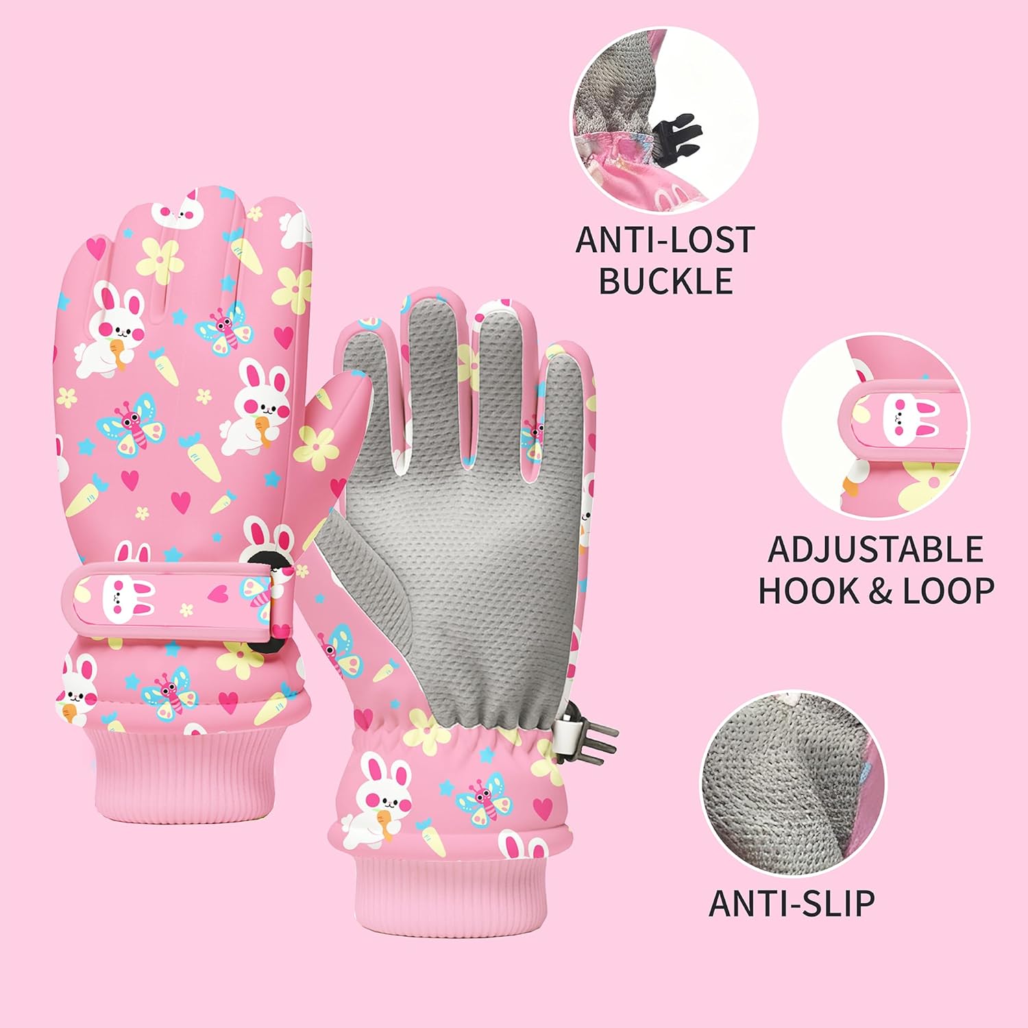 Kids Winter Snow Gloves, Water - Snow Glove Insulated 리뷰 및 가격