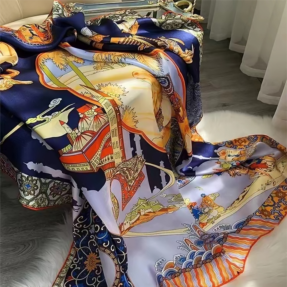 BYSIFA|Blue Luxury Femmes 100% - Shawl Wrap Winter 리뷰 및 가격