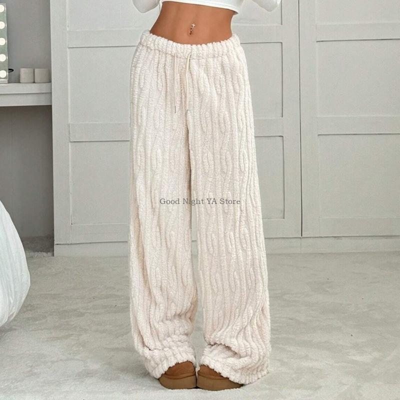  Soft Fuzzy Sleep Pants Comfor - Corduroy Pant Warm 리뷰 및 가격