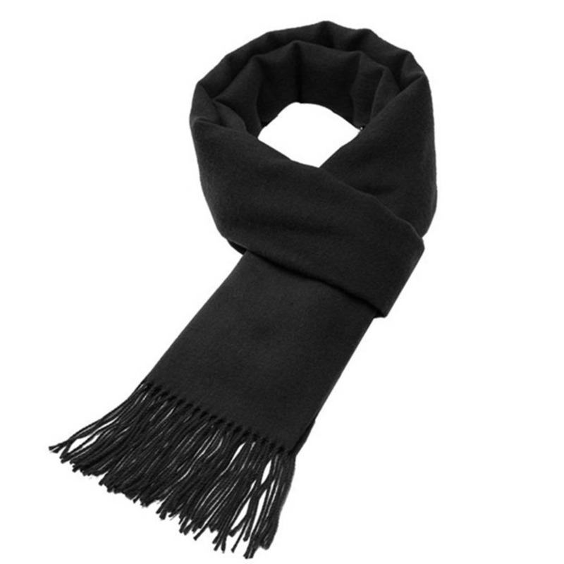 Autumn And Winter Solid Color  - Wool Scarf Men 리뷰 및 가격