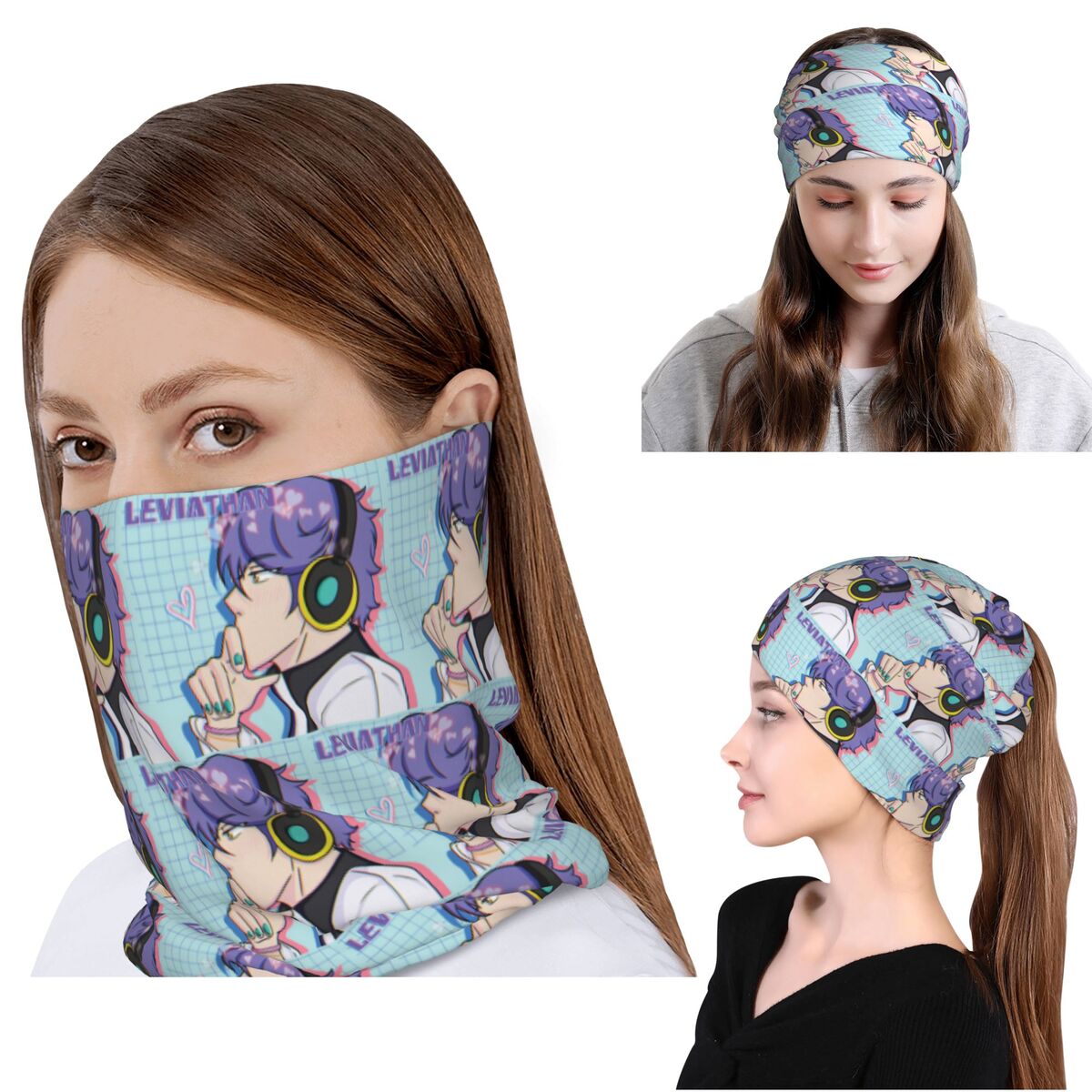 Leviathan From Obey Me Bandana - Knit Beanie Hat Warm 리뷰 및 가격