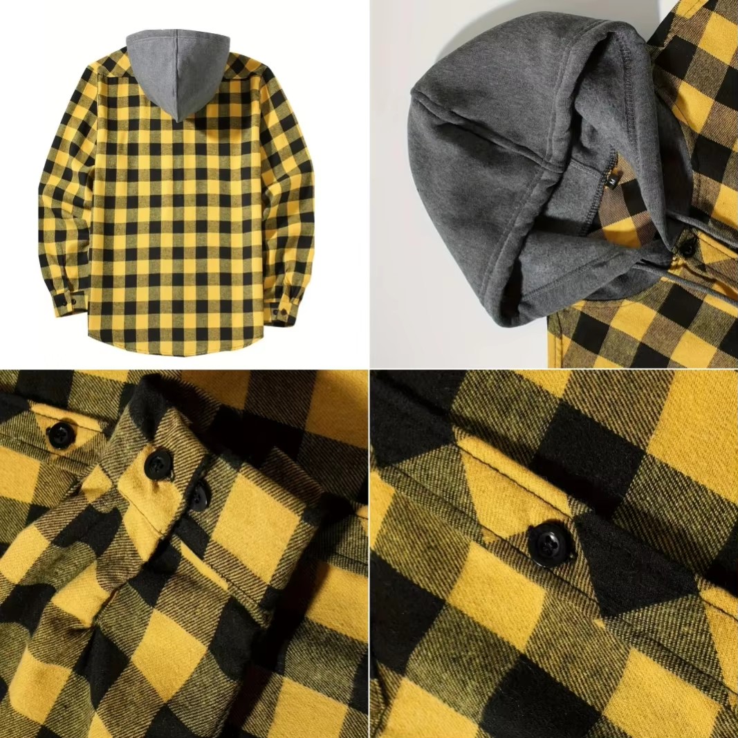Men's Business Spring And Autu - Flannel Shirt Lined 리뷰 및 가격