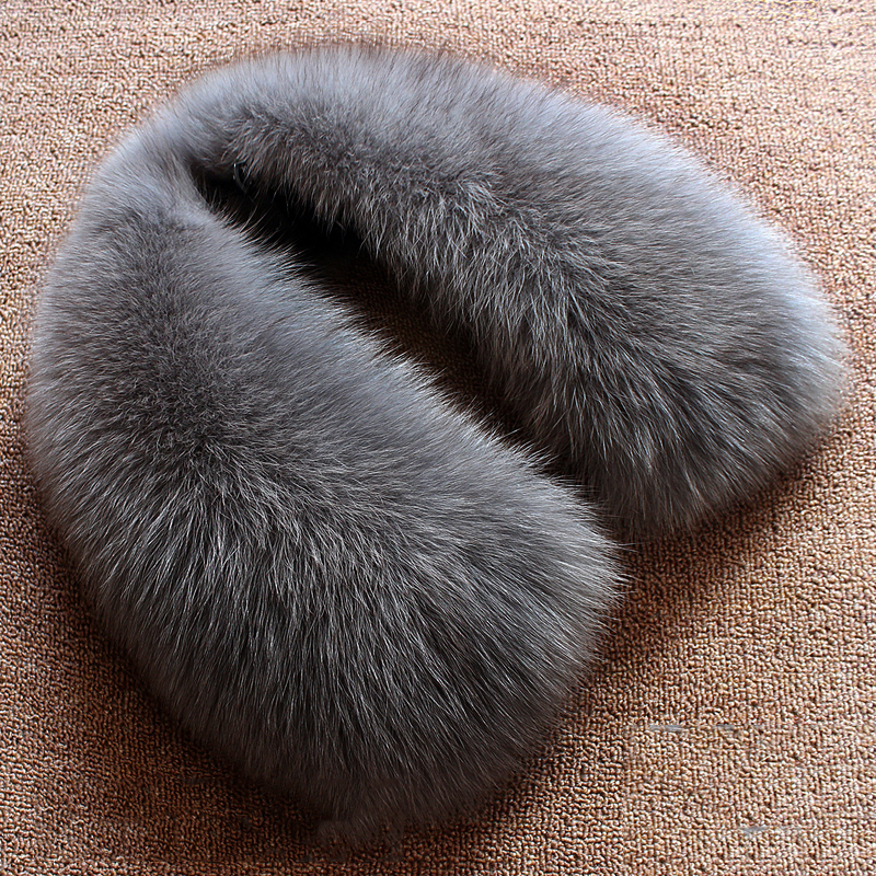 Real wool collar whole fur fox - Wool Scarf Men 리뷰 및 가격