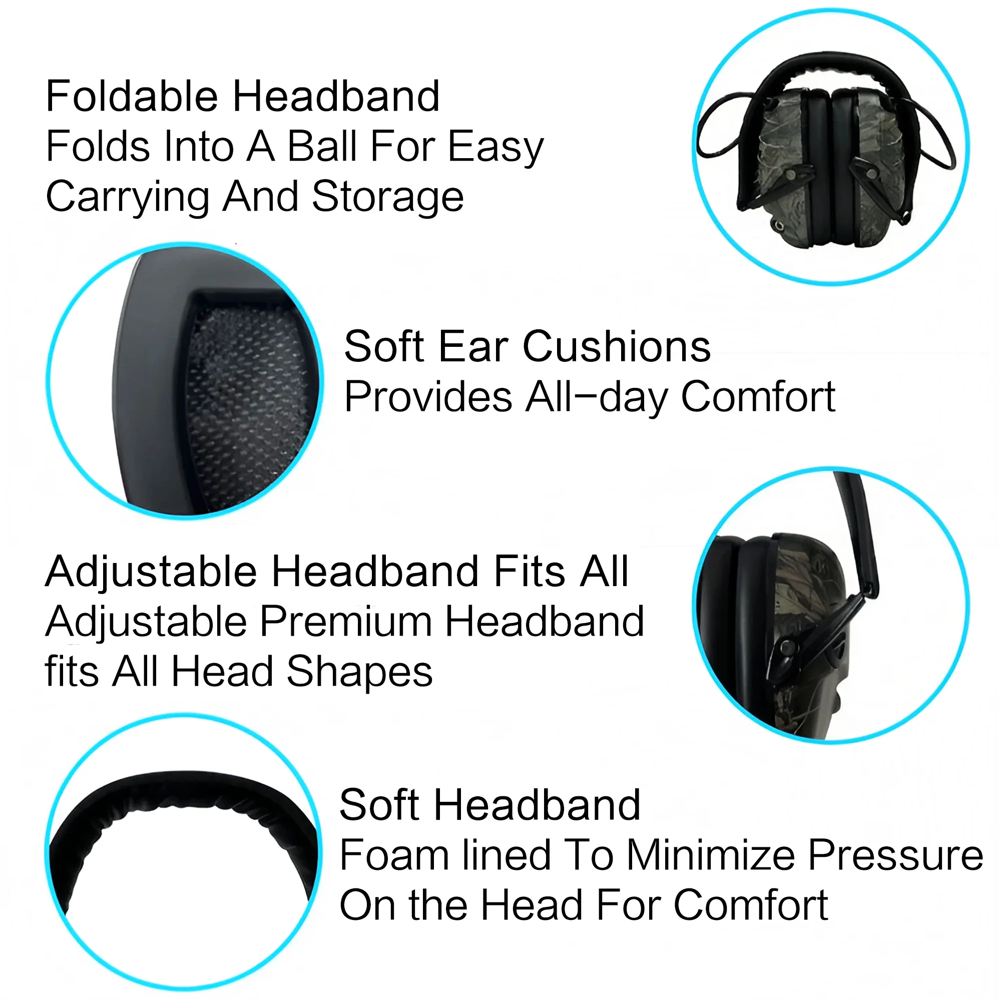 Outdoor Tactical Electronic Ea - Earmuffs Foldable 리뷰 및 가격