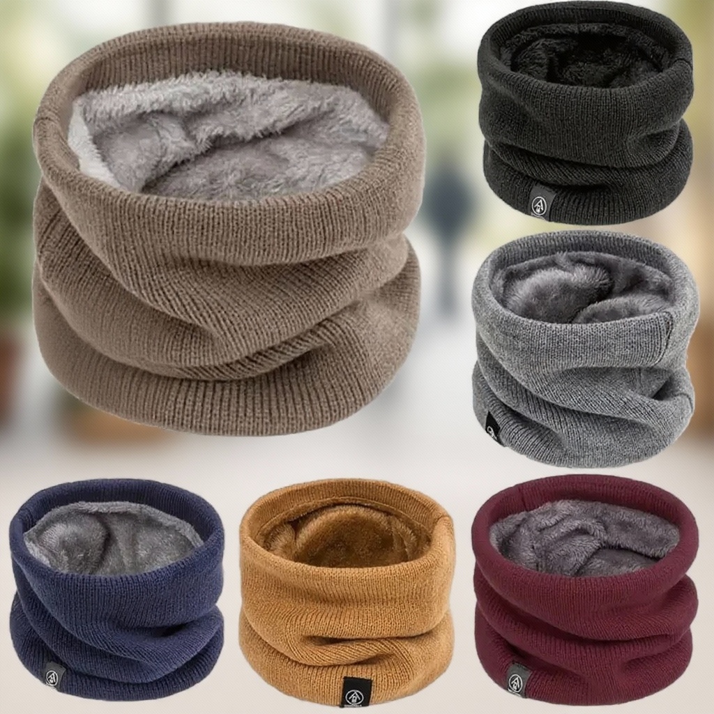 Warm Knitted Scarf Thickened P - Neck Gaiter Fleece 리뷰 및 가격