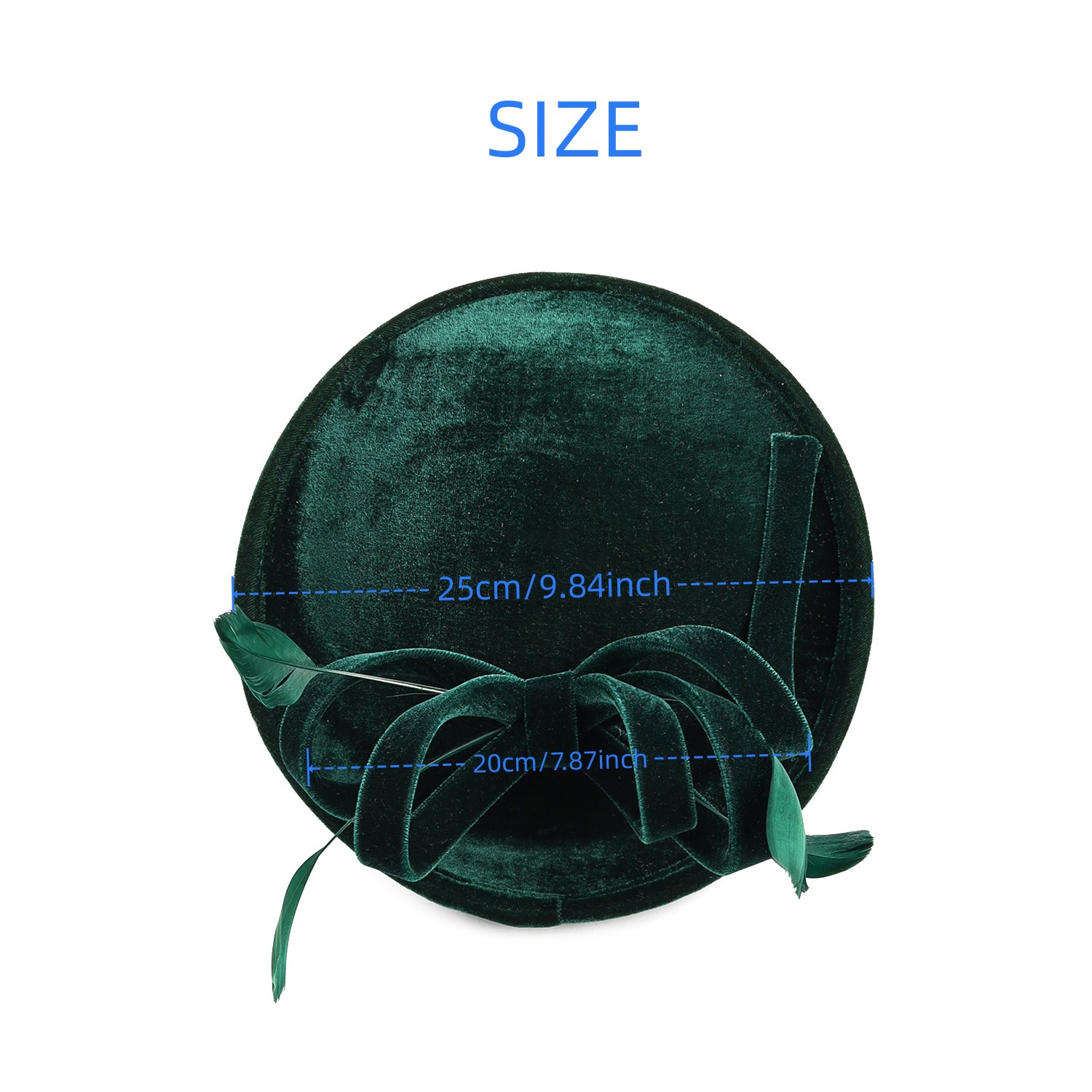 Velour Velvet Fascinator Feath - Winter Headband Fleece 리뷰 및 가격