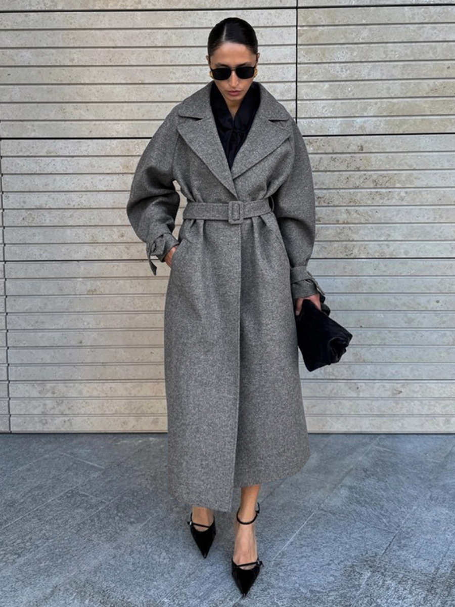 LUCYSHIHATTU Long Imitation wo - Wool Coat Peacoat 리뷰 및 가격