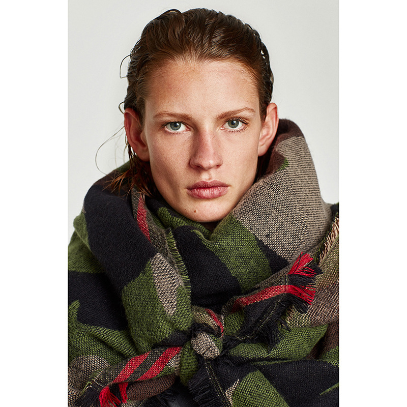 Camouflage Leopard Print Echar - Cashmere Pashmina Wrap 리뷰 및 가격
