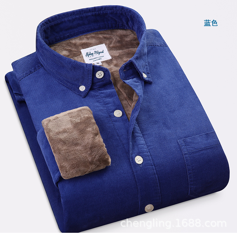 Corduroy Warm Shirts Cotton Pl - Flannel Shirt Lined 리뷰 및 가격