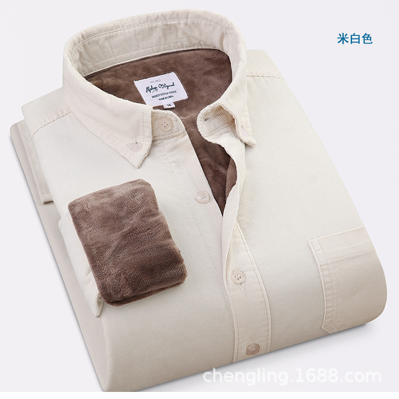 Corduroy Warm Shirts Cotton Pl - Flannel Shirt Lined 리뷰 및 가격