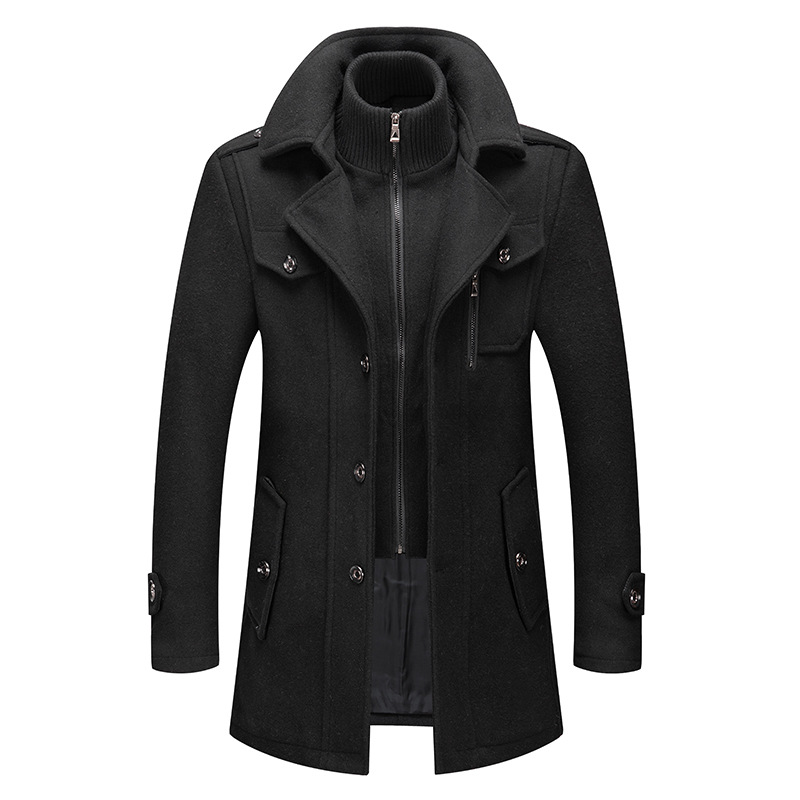 Winter Men's Wool Coat Oversiz - Wool Coat Peacoat 리뷰 및 가격