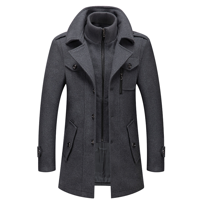 Winter Men's Wool Coat Oversiz - Wool Coat Peacoat 리뷰 및 가격