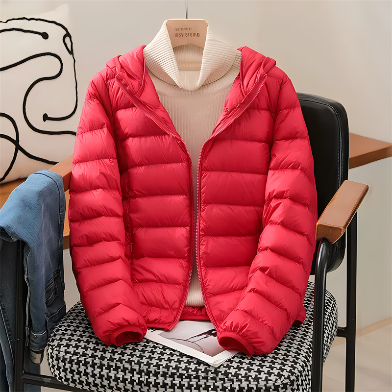 Plus Size Women Hooded Korean  - Down Jacket Packable 리뷰 및 가격
