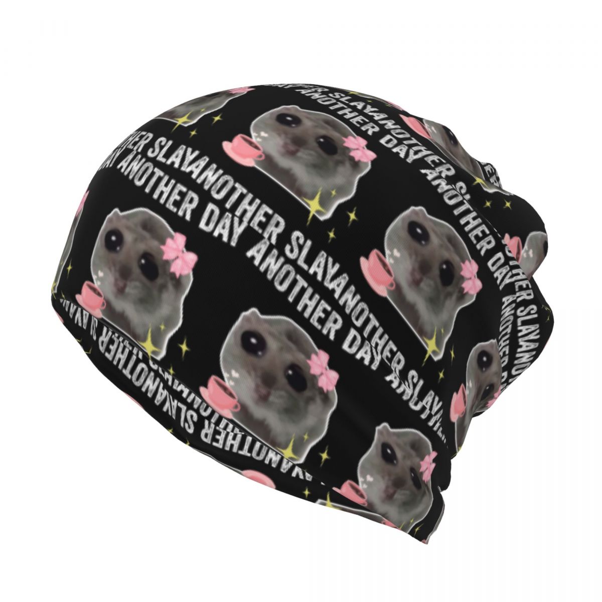 Sad Hamster Another Day Anothe - Knit Beanie Hat Warm 리뷰 및 가격