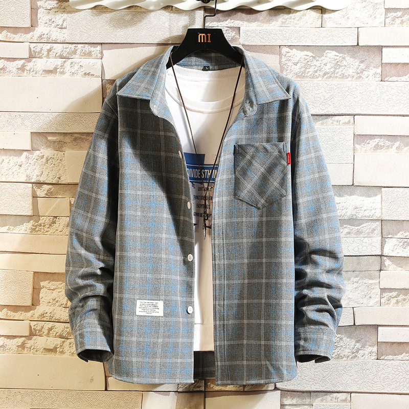 2025 Summer Men's Plaid Shirt  - Flannel Shirt Lined 리뷰 및 가격