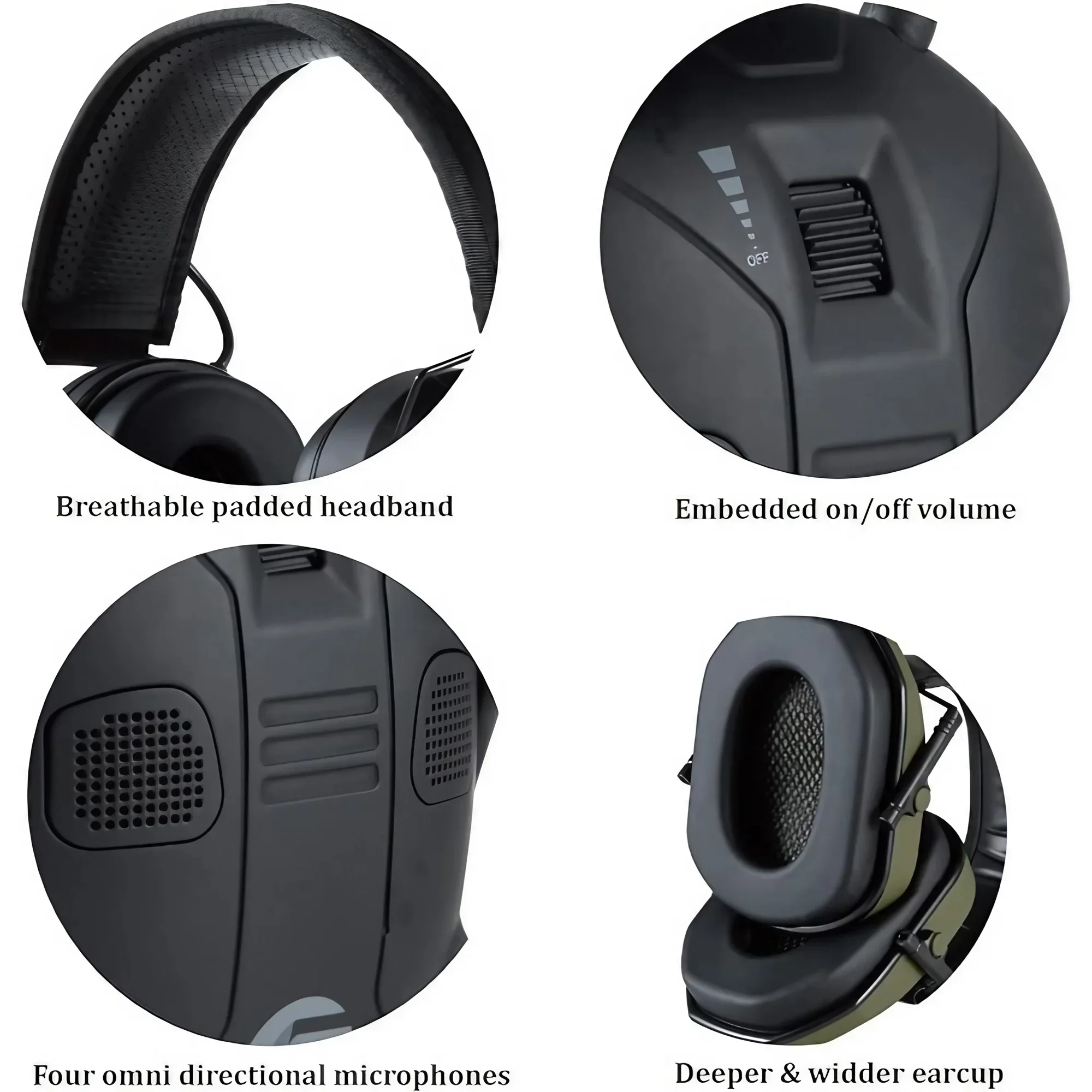 Foldable Tactical Earmuffs 360 - Earmuffs Foldable 리뷰 및 가격