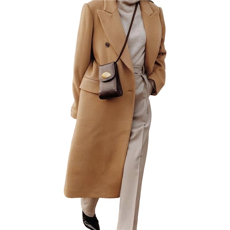 A24F-Womens Long Wool Coats Fa - Wool Coat Peacoat 리뷰 및 가격