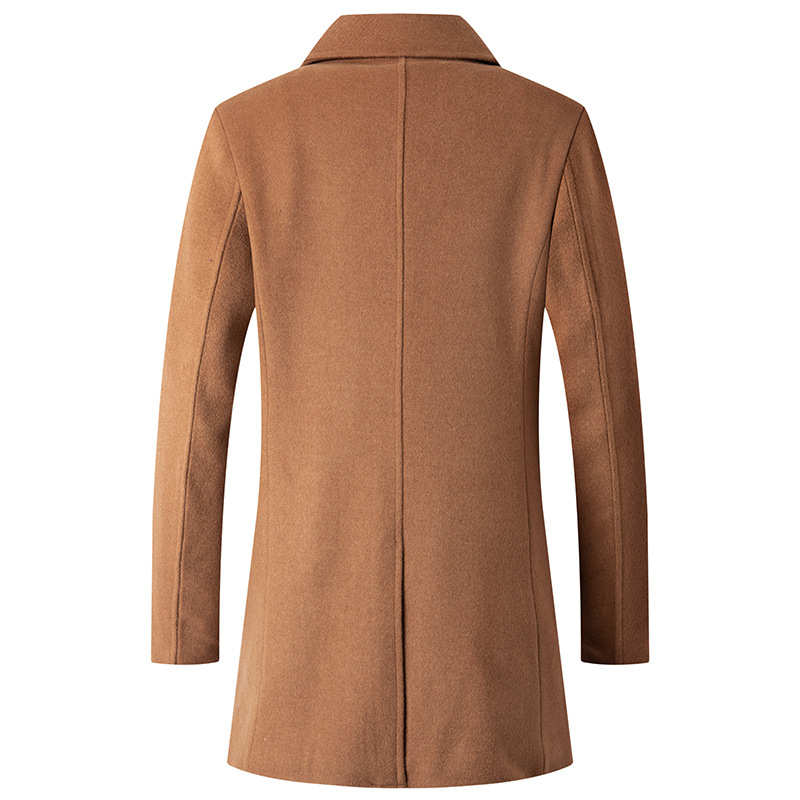 Double Breasted Coat Men Peaco - Wool Coat Peacoat 리뷰 및 가격
