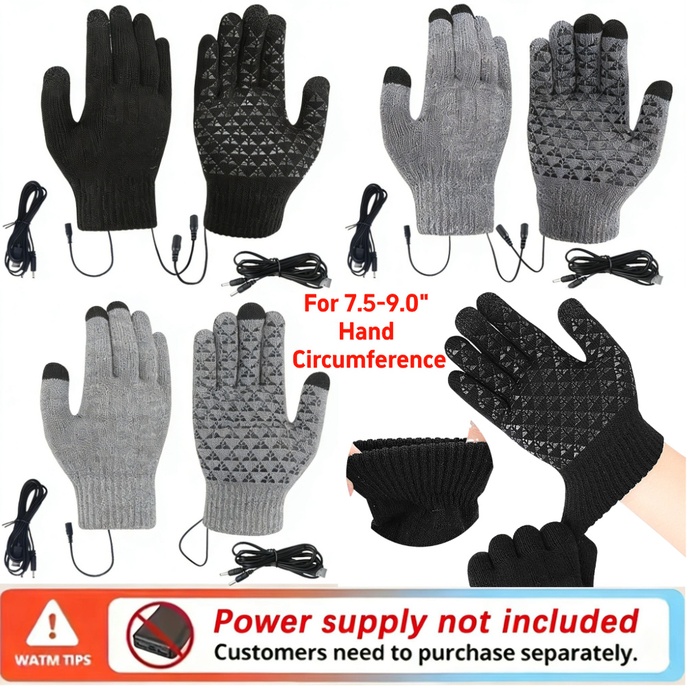 5-1Pairs USB Heated Knitted Gl - Touch Screen Gloves 리뷰 및 가격