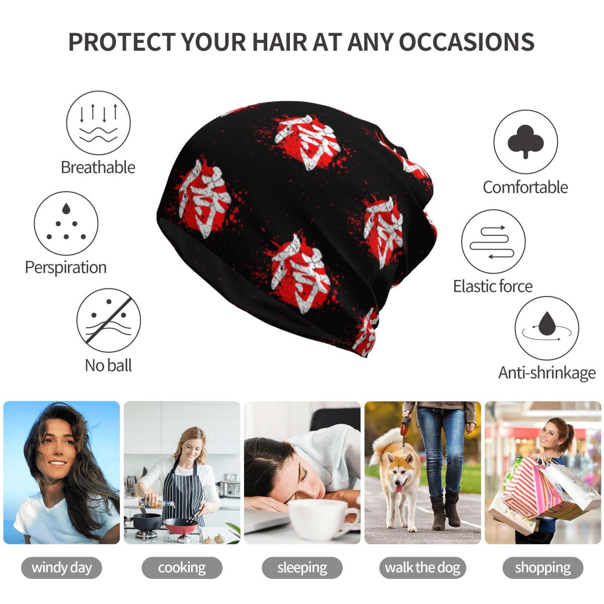 Japanese Bushido Samurai Chara - Knit Beanie Hat Warm 리뷰 및 가격